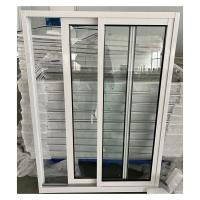 Buy cheap Aluminum Double Glass Sliding Window White Frame European Style product