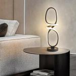 Buy cheap LED Metal Bedside Minimalist Table Lamp Nordic Modern Black Geometric from wholesalers