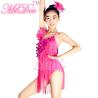 Buy cheap Handmade Beading Latin Dance Wear Diagonal Coin Sequin Fringe Dress Leotard Under from wholesalers