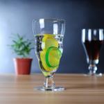 Hand Blown Drinkware OEM 400ml 16Oz Clear Beer Glass Cup