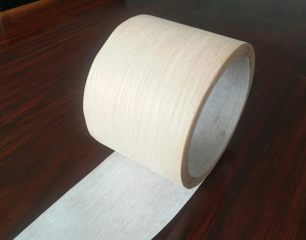 White Oak Profile Wrapping Veneer Fleece Backed White Oak Veneer Rolls for