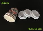 Small 4oz Disposable Paper Cup Lids / Coffee Cup Cover Free Sample Eco Friendly