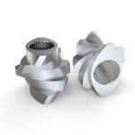 Low Shear Heat TDK Screw Element Twin Extruder Screw Parts For Food Processing