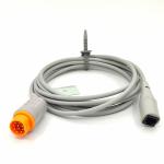 Medical Monitor Accessory Practical Grey Color IBP Cable Compatible Siemens To