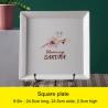 Buy cheap Japanese Cherry Blossom White Round Rectangle Square Baking Dessert Bowl Restaurant Ceramic Dinner Plate And Mug from wholesalers
