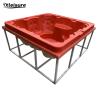 Buy cheap 8-person all-seater square hot tub mould for wood-fired hot tub, hot tub with wood burner, hot tub with a stove bathtub from wholesalers