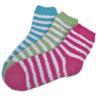 Buy cheap Small Stripe Pattern Aloe Infused SPA Socks 22x15cm 99% Polyester Material from wholesalers