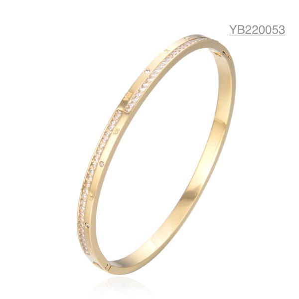 Buy cheap Kardashian Style Rhinestone Snap Jewelry Bracelets Corrosion Resistant from wholesalers