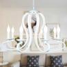 Buy cheap Candle Chandelier lighting American style Vintage white/black wrought Iron Home E14 antique chandelier(WH-VP-70) from wholesalers