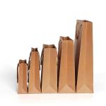 Transparent packaging standard paper Bags/Customized brown kraft paper bag for