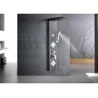 Buy cheap Luxury Black Brushed LED Shower Panel ROVATE With Hand Shower Temp Screen product