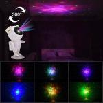 360 Degree Rotation Astronaut Design LED Projector Night Light
