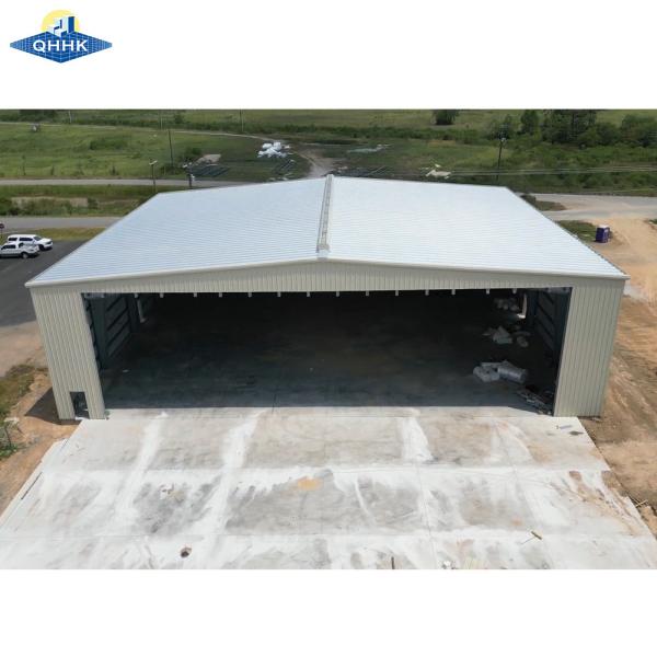 Buy cheap Prefab Construction System Custom Steel Buildings Aircraft Hangar from wholesalers