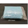Buy cheap Yellow 35-60g Polyethylene Disposable Isolation Gowns 110cmx193cm Gowns With Open Cuff from wholesalers