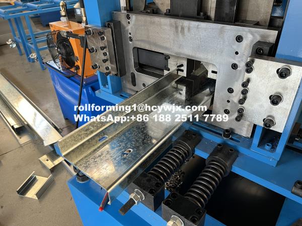 Buy cheap Chain Drive CZ Purlin Roll Forming Machine 14-18 Stations Adjustable Cutting Length from wholesalers