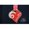 Buy cheap 2D Double Side Red Heart Medal Die Cast Craft Medallions Corrosion Resistant from wholesalers