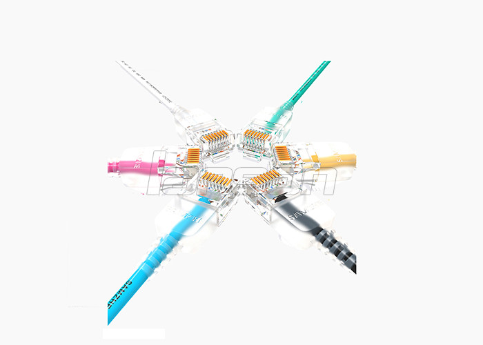 Round RJ45 Cat6 Patch Cord 0.4mm Copper Ethernet UTP Cable For Computer Networks