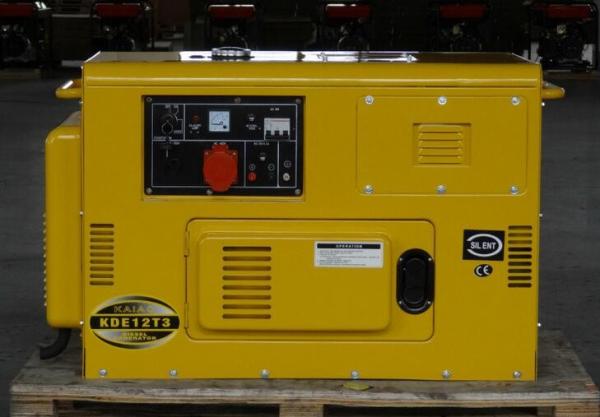 Buy cheap Output 12V 8.3A Sound Proof 10Kva Silent Diesel Generator KDE12T3 Low Oil Alarm System from wholesalers