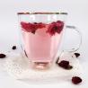Buy cheap Round Christmas Drinking Glasses , Customized Latte Double Layer Glass Cup from wholesalers