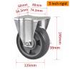 Buy cheap EDL‌ Medium Duty 5inch Caster TPU Plate by Rigid , Swivel and Brake Type 250kg from wholesalers