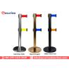 Buy cheap Stainless Steel Security Bollards Outdoor Metal Queue Way Retractable Safety Barriers from wholesalers