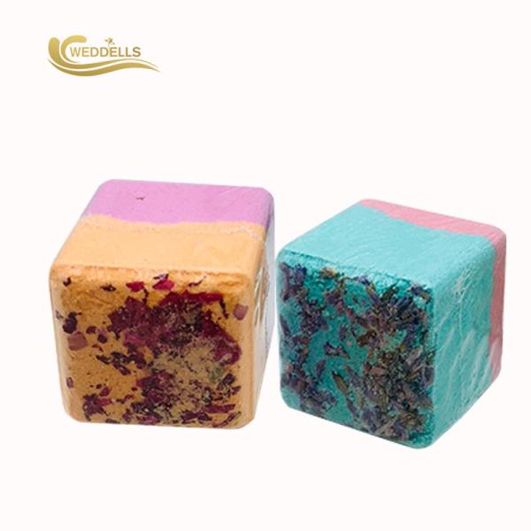 Buy cheap Natural Flower Scent Aromatherapy Shower Steamers Cube Shape Cruelty Free from wholesalers
