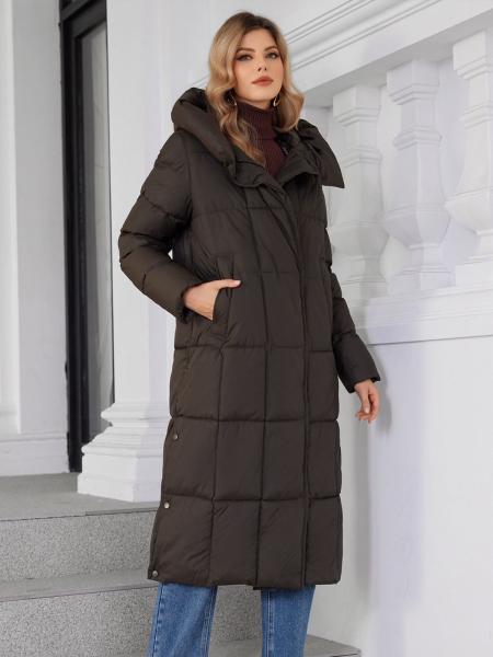 Buy cheap Smokey Maroon Loose Style Warm Winter Coat Women Perfect For Outdoor Adventures from wholesalers