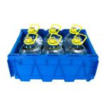 Tourtop Large Capacity Plastic Crate with Metal Handle ISO9001 Certified and
