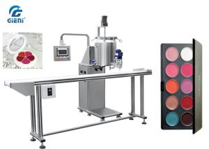 Wholesale Pan Type Lipstick Filling Machine With Conveyor , No Pan No Filling , 40-60pcs/Min Capacity from china suppliers