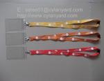 Buy cheap Plastic name badge holder lanyard with breakaway buckle and logo printed, from wholesalers