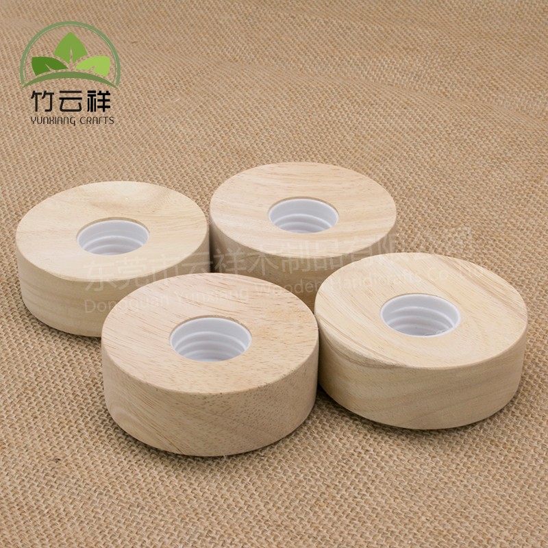 Non Spill Wooden Reed Diffuser Cap Perfume Lid Perfume Wooden Caps Mason Jar Caps