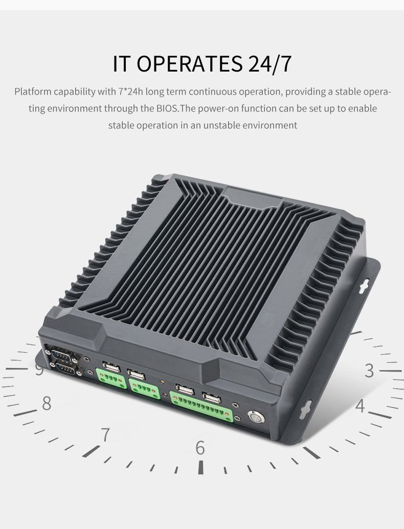 I3 I5 I7 J1900 J1800 Small Mini Dual Network Fanless Industrial PC