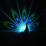 Novelty gifts product Peacock projection lamp, funny toys attractive peacock
