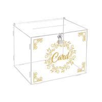 Buy cheap Transparent Assembled Acrylic Display Case Wedding Gift Box For Display Racks product