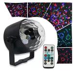 New 6x1W RGBWPO Mini Stage Home Party KTV Disco Car USB Crystal Magic Ball Light