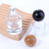 Buy cheap 30ml Glass Perfume Spray Bottle Liquid Sprayer Travel Refillable Bottle Wood Lid from wholesalers