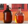 Buy cheap Amber Glass Beer Growler 4L Capacity Large Beer Bottle Screw Top Lids from wholesalers