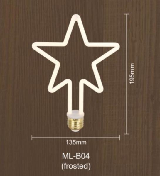 Buy cheap Christmas Decoration 8w E26 Led Bulb Dimmable Curved Shaped Bulbs from wholesalers