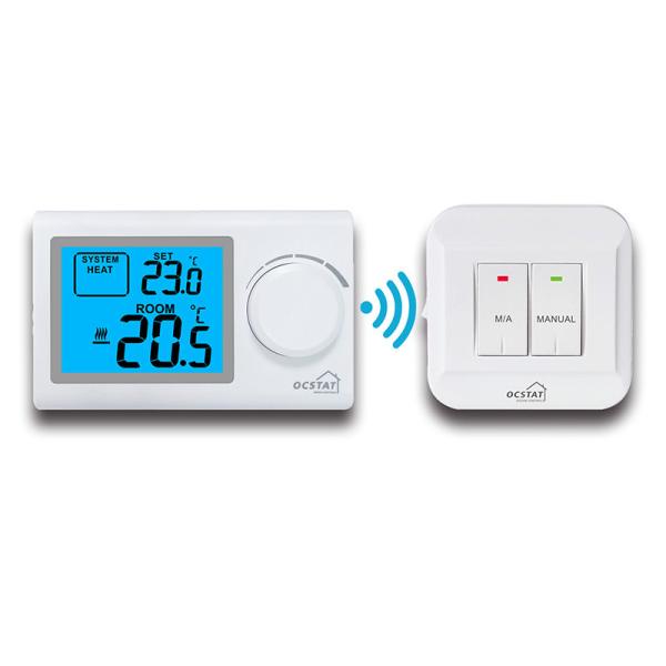 Buy cheap LCD Screen Heating Floor Electronic Wireless Wall Thermostat , RF Room Thermostat For Home from wholesalers