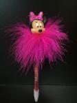Buy cheap Pink Vinyl Disenyland Ballpen Plastic Daily Product with figure Minnie head for from wholesalers