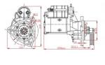 2.8kw Magnetron Engine Starter Motor For Tractors 9142780 122801 18546