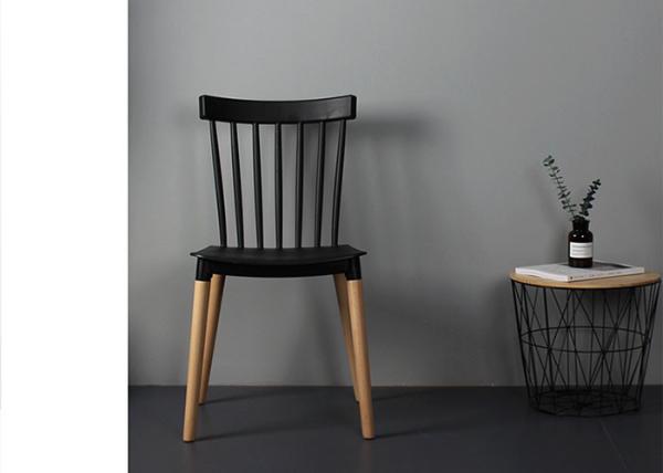 Buy cheap Restaurant Wooden Leg Plastic Chair 130kg Bearing Polypropylene PP from wholesalers