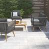 Buy cheap Modern Outdoor Furniture Set with Aluminum Frame and Wood Grain Finish from wholesalers