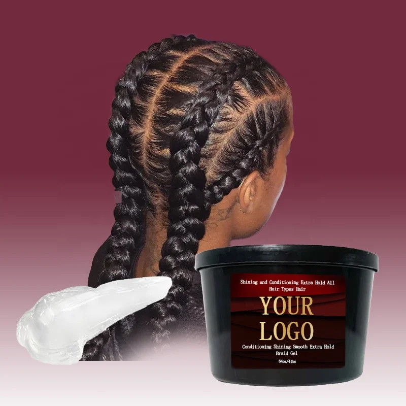 make your own 64oz fast drying 24 hour hair edge control strong hold custom styling wax no white braid gel