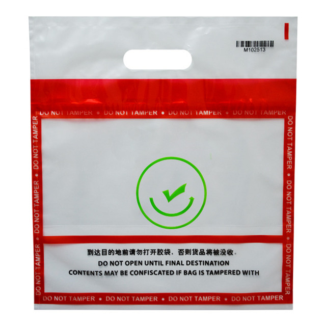 Custom Design Plastic Security Courier Bag Bank Deposit Tamper Evident Bag