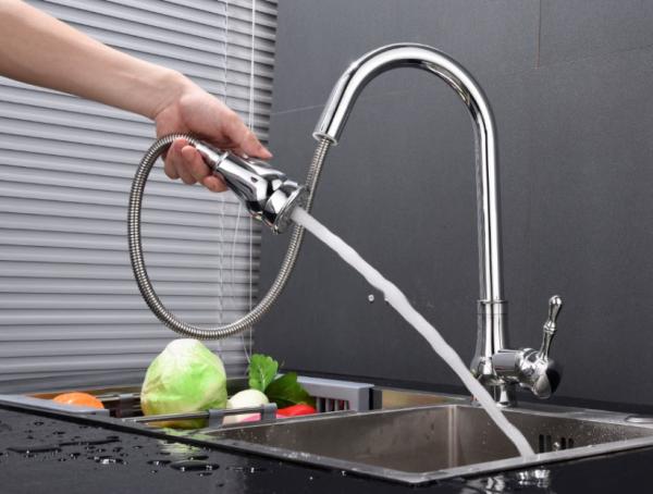 Buy cheap 304SUS 360 Degree Flexible Retractable Sink Faucet With Sprayer from wholesalers