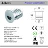 Buy cheap outdoor IP67 waterproof mini LED step light led stair light led underground light for biulding steps from wholesalers