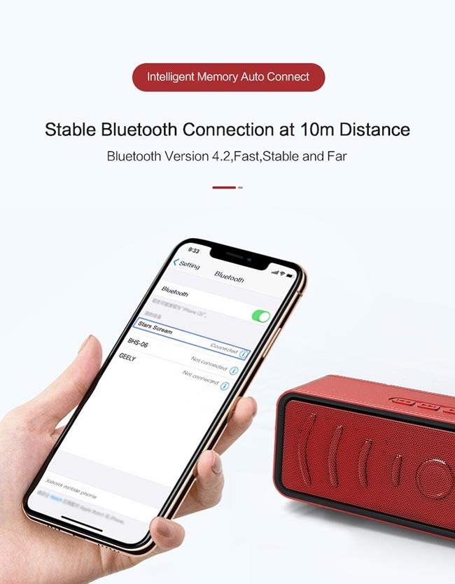 Multi Colors 18650 Lithium Battery 3.5h Portable Mini Bluetooth Speaker