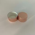 Electroplate Treatment 28mm Plastic Screw Cap For Fine Cosmetic Bottle