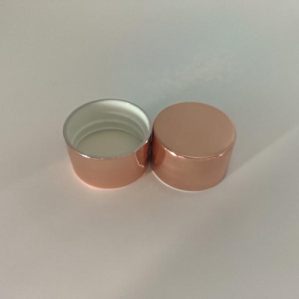 Buy cheap Electroplate Treatment 28mm Plastic Screw Cap For Fine Cosmetic Bottle from wholesalers